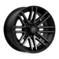 MSA Offroad Wheels - M40 ROGUE - Black - SATIN BLACK TITANIUM TINT - 14" x 7", 10 Offset, 4x110 (Bolt Pattern), 86mm HUB