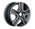 RTX Wheels - Transit - Gunmetal - Gunmetal Machined - 16" x 6.5", 60 Offset, 5x160 (Bolt Pattern), 65.1mm HUB