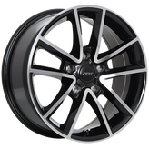 ART - Replica 48 - Black - Gloss Black - Machined Face - 17" x 7.5", 35 Offset, 5x127 (Bolt Pattern), 71.5mm HUB