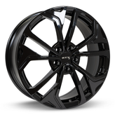 RTX Wheels - Asan - Black - Gloss Black - 18" x 7.5", 40 Offset, 5x114.3 (Bolt Pattern), 67.1mm HUB