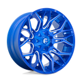 Fuel - D770 TWITCH - ANODIZED BLUE MILLED - 22" x 10", -18 Offset, 8x180 (Bolt Pattern), 124.2mm HUB