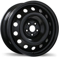 Fast Wheels - Steel - Black - Black - 15" x 6", 46 Offset, 4x100 (Bolt Pattern), 54.1mm HUB