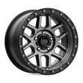 KMC Wheels - KM544 MESA - Black - SATIN BLACK WITH GRAY TINT - 17" x 9", -12 Offset, 5x127 (Bolt Pattern), 71.5mm HUB