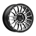 KMC Wheels - KM542 IMPACT - Black - SATIN BLACK MACHINED - 16" x 7", 30 Offset, 5x114.3 (Bolt Pattern), 72.6mm HUB