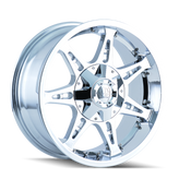 Mayhem - MISSILE - Chrome - CHROME - 20" x 12", -44 Offset, 5x127, 139.7 (Bolt Pattern), 87mm HUB