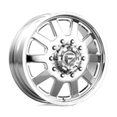 Fuel Mono - DE09 FF09D - Polished - POLISHED - 24" x 8.25", -225 Offset, 8x200 (Bolt Pattern), 142mm HUB