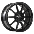 Dai Alloys - Pilot - Black - Gloss Black - 17" x 7.5", 45 Offset, 5x112 (Bolt Pattern), 57.1mm HUB