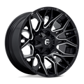 Fuel - D769 TWITCH - Black - GLOSSY BLACK MILLED - 20" x 10", -18 Offset, 6x135, 139.7 (Bolt Pattern), 106.1mm HUB