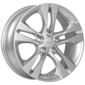 ART - Replica 160 - Silver - Silver - 16" x 6.5", 39 Offset, 5x105 (Bolt Pattern), 56.6mm HUB