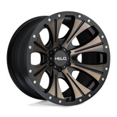 Helo - HE901 - Black - Satin Black Dark Tint - 20" x 9", 18 Offset, 8x165.1 (Bolt Pattern), 125.1mm HUB