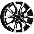 Mak Wheels - HIGHLANDS - Black - BLACK MIRROR - 19" x 8", 38 Offset, 5x120 (Bolt Pattern), 72.6mm HUB