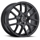 Vision Wheel Street Designs - 426 CROSS - Black - Matte Black - 14" x 5.5", 38 Offset, 5x100, 114.3 (Bolt Pattern), 73.1mm HUB