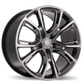 Replika - R148B - Gunmetal - Dark Hyper Silver - 18" x 8", 34 Offset, 5x127 (Bolt Pattern), 71.5mm HUB