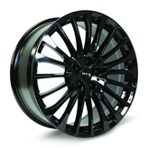 RTX Wheels - Borna - Black - Gloss Black - 20" x 8.5", 35 Offset, 5x112 (Bolt Pattern), 66.6mm HUB