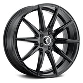 Kraze Wheels - KR194 - Black - GLOSS BLACK - 20" x 8.5", 38 Offset, 5x112 (Bolt Pattern), 66.6mm HUB