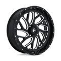 Fuel UTV - D581 TRITON - Black - GLOSS BLACK MILLED - 22" x 7", 13 Offset, 4x156 (Bolt Pattern), 132mm HUB