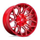 Fuel - D771 TWITCH - CANDY RED MILLED - 22" x 10", -18 Offset, 8x180 (Bolt Pattern), 124.2mm HUB