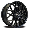 Euro Design - BM8 - Black - Matte Black - 18" x 8", 25 Offset, 5x120 (Bolt Pattern), 74.1mm HUB