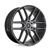 Asanti Black - ABL-28 BARON - Black - Gloss Black With Gray Tint - 20" x 9", 30 Offset, 6x139.7 (Bolt Pattern), 100.3mm HUB