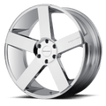 KMC Wheels - KM690 MC 5 - Chrome - Chrome - 22" x 9", 15 Offset, 5x139.7 (Bolt Pattern), 108mm HUB