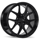 Fast Wheels - FC04 - Black - Metallic Black - 20" x 8.5", 35 Offset, 5x120 (Bolt Pattern), 74.1mm HUB