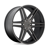 DUB - S123 SKILLZ - Black - MATTE BLACK DOUBLE DARK TINT - 22" x 9.5", 30 Offset, 6x139.7 (Bolt Pattern), 78.1mm HUB