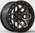 RTX Wheels - Zion - Bronze - Black Painted Bronze - 20" x 9", 0 Offset, 6x139.7 (Bolt Pattern), 106.1mm HUB