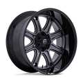 Fuel - DARKSTAR - Gunmetal - Matte Gunmetal with Black Lip - 20" x 10", -18 Offset, 5x127/139.7 (Bolt pattern), 87.1mm HUB