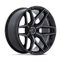 Fuel - FLUX - Black - Gloss Black Brushed Face with Gray Tint - 20" x 9", 1 Offset, 6x135 (Bolt pattern), 87.1mm HUB