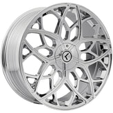 Kraze Wheels - RICOCHET - Chrome - 20" x 8.5", 38 Offset, 5x112/114.3 (Bolt pattern), 72.62mm HUB - KR184-2816C38