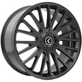 Kraze Wheels - DOUBLE DOWN - Black - Gloss Black - 18" x 8", 40 Offset, 5x108/114.3 (Bolt pattern), 73mm HUB - KR185-8814B40
