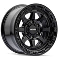 Mayhem - RIDGELINE - Black - 17" x 8.5", -6 Offset, 6x135 (Bolt pattern), 87.1mm HUB - 8306-7836MB