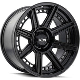 Ion Alloy - 149 - Black - Matte Black - 20" x 10", -24 Offset, 8x165.1 (Bolt pattern), 125.2mm HUB - 149-2181MB