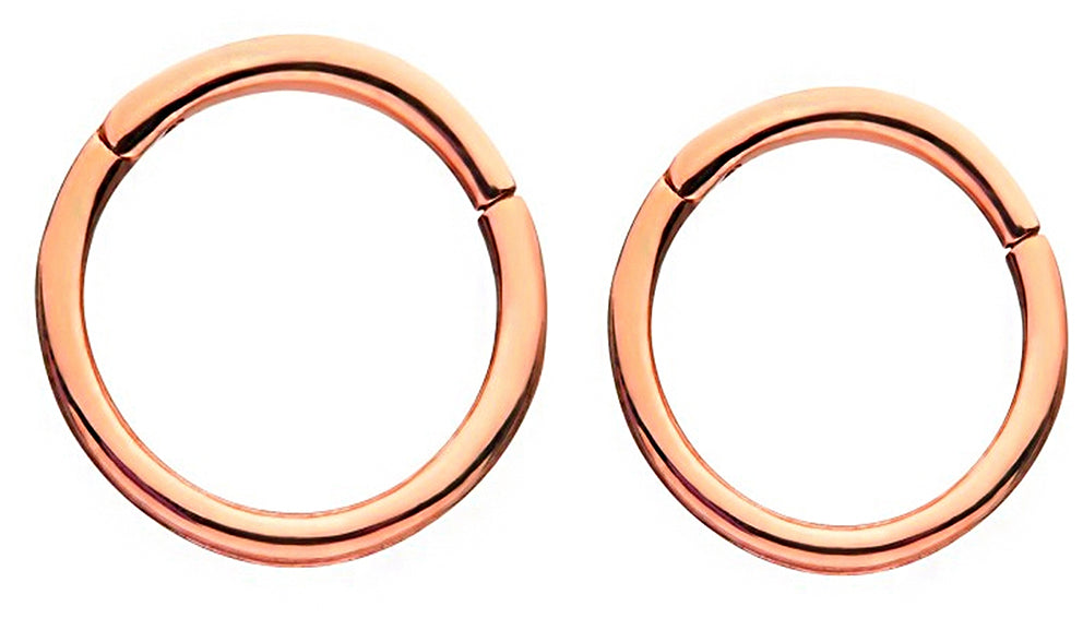 14kt Rose Gold Hinged Clicker Ring