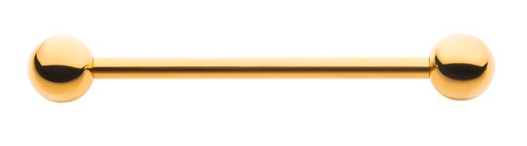 24kt Gold Titanium Barbell