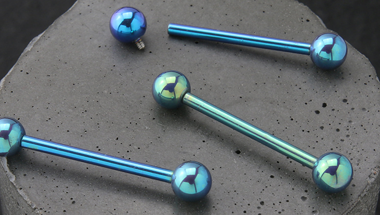 Anodized Titanium Barbell