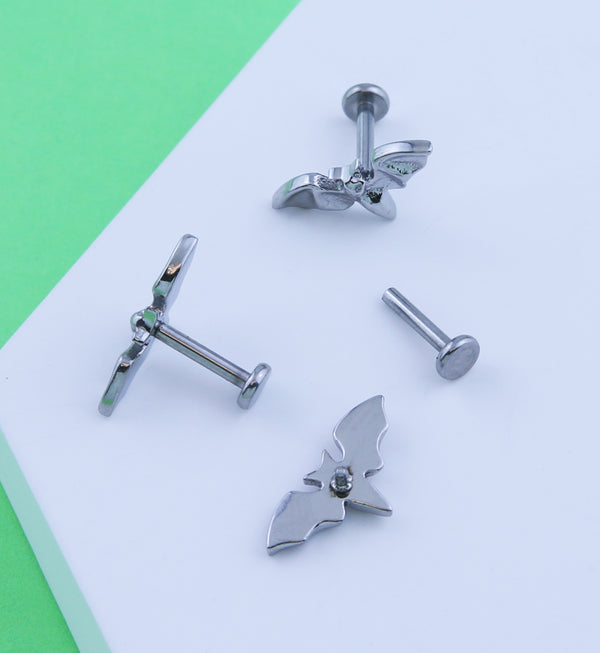 Internally Threaded Stainless Steel Labret Stud | UrbanBodyJewelry.com