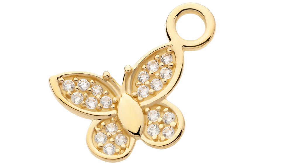 Gold Butterfly Charm
