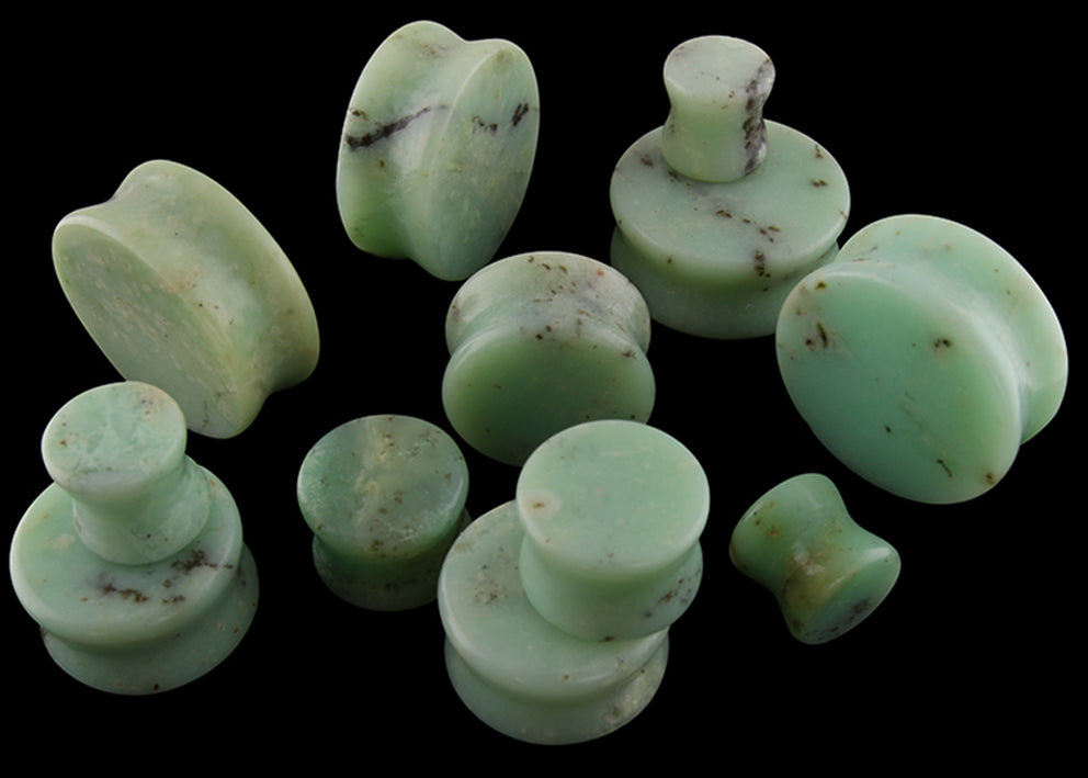 Chrysoprase Stone Plugs