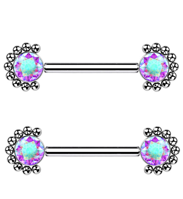 PAIR Boo-Bee Titanium Nipple Rings