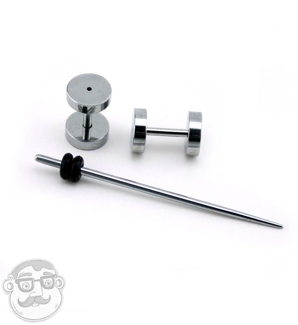 Ear Gauges Stretching Kit Tapers Plugs Eyelets Stainless - Temu