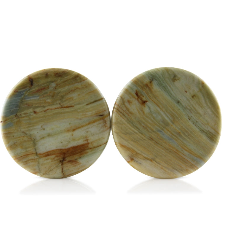 Larsonite Stone Plugs 1 Inch (25mm) Version 1 | UrbanBodyJewelry.com