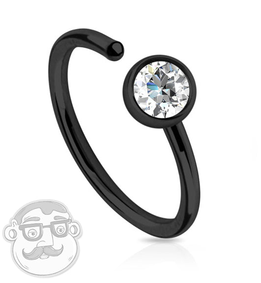 3mm Black Diamond Prong Nose Ring Stud – FreshTrends