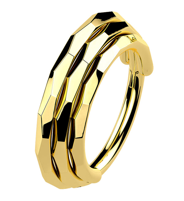 Titanium open D-ring - gold (id:1108) - Piercingownia