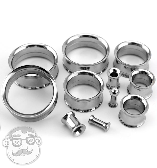 Titanium Internally Threaded Tunnel Plugs (8 Gauge 1 Inch