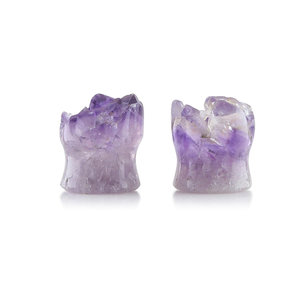 fake amethyst plugs vs real amethyst plugs