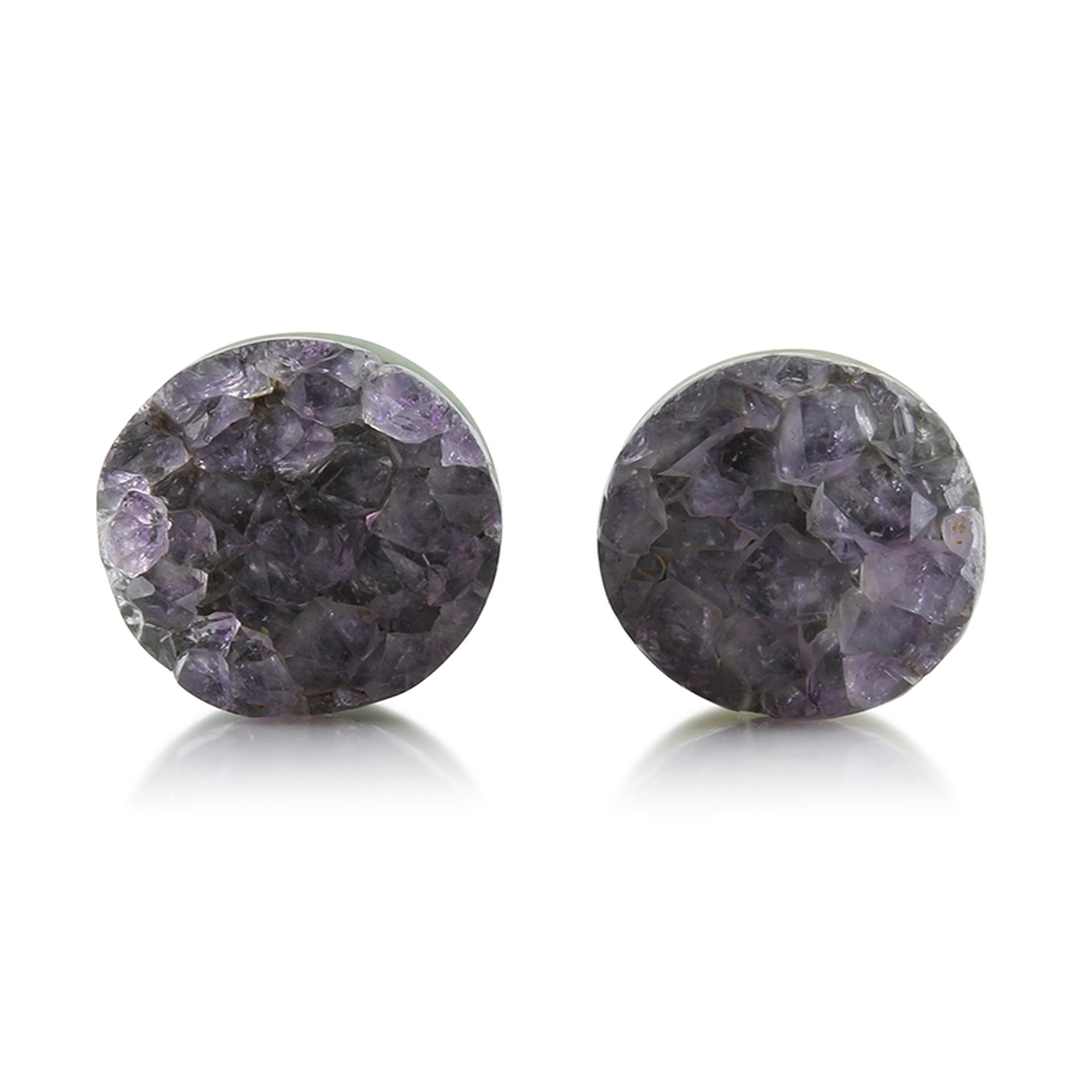 fake amethyst plugs vs real amethyst plugs