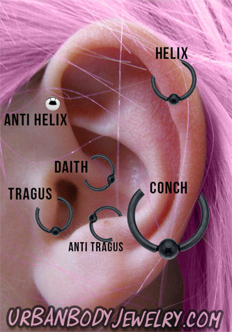 Encyclopedia of Body Piercings: Tragus Cartilage Piercing