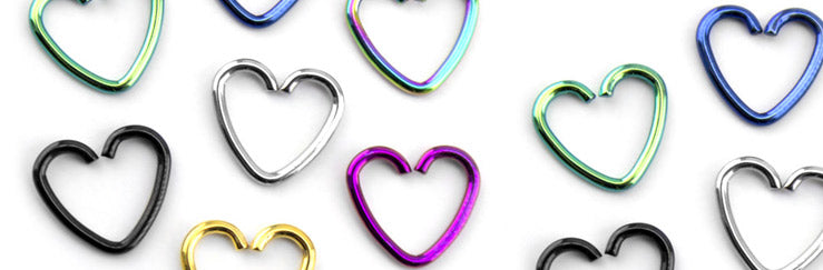 Heart Hoop Cartilage Rings