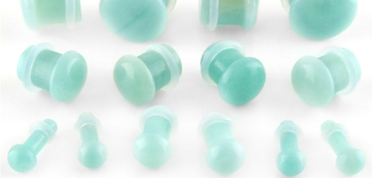 Natural Amazonite Gauges